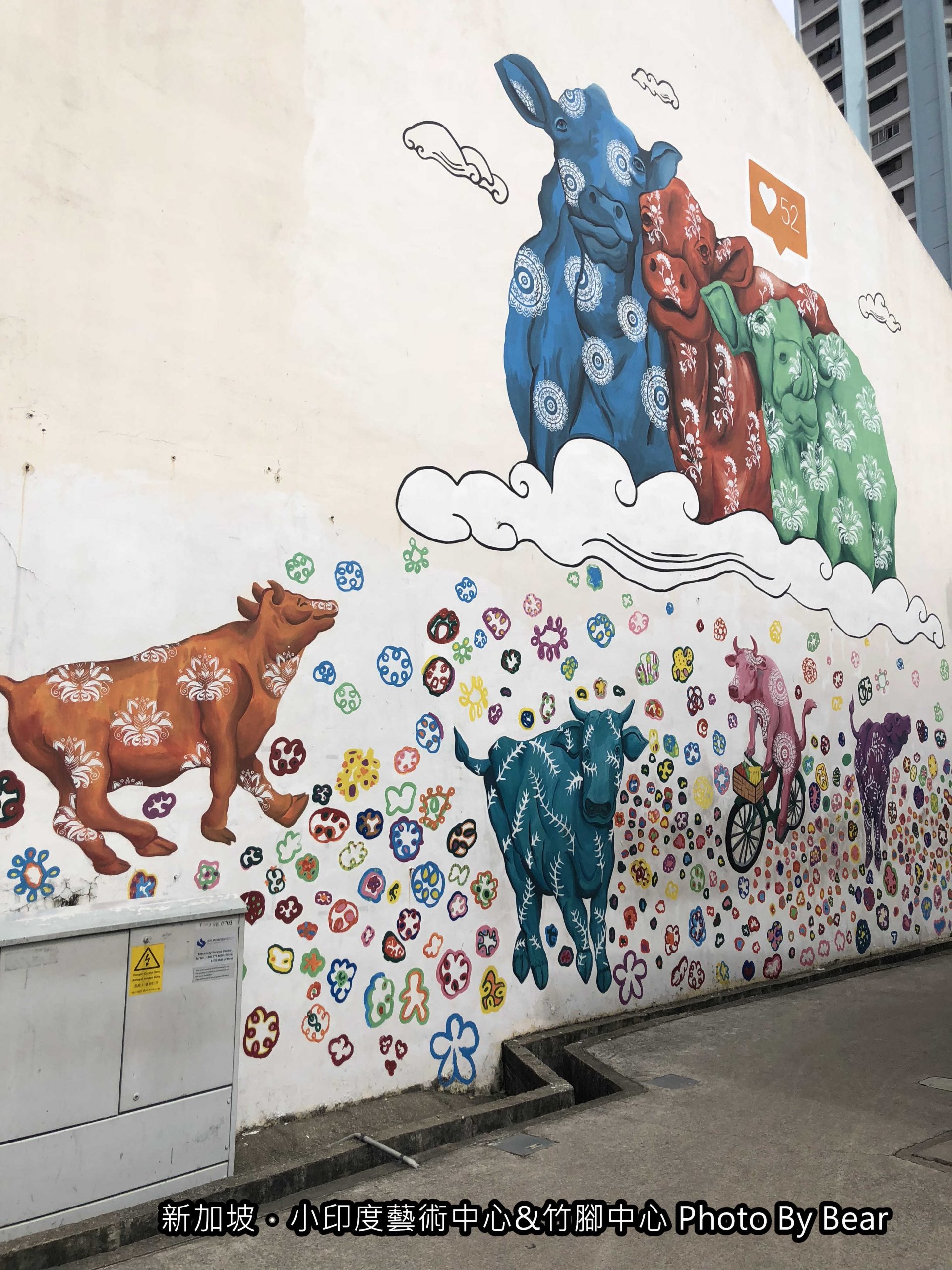 【2019新加坡自由行】「小印度藝術區 Little India Arts Belt．好好拍！濃厚異國風~繽紛色彩建築與彩繪牆（實龍崗路/小印度拱廊/陳東齡故居）」
