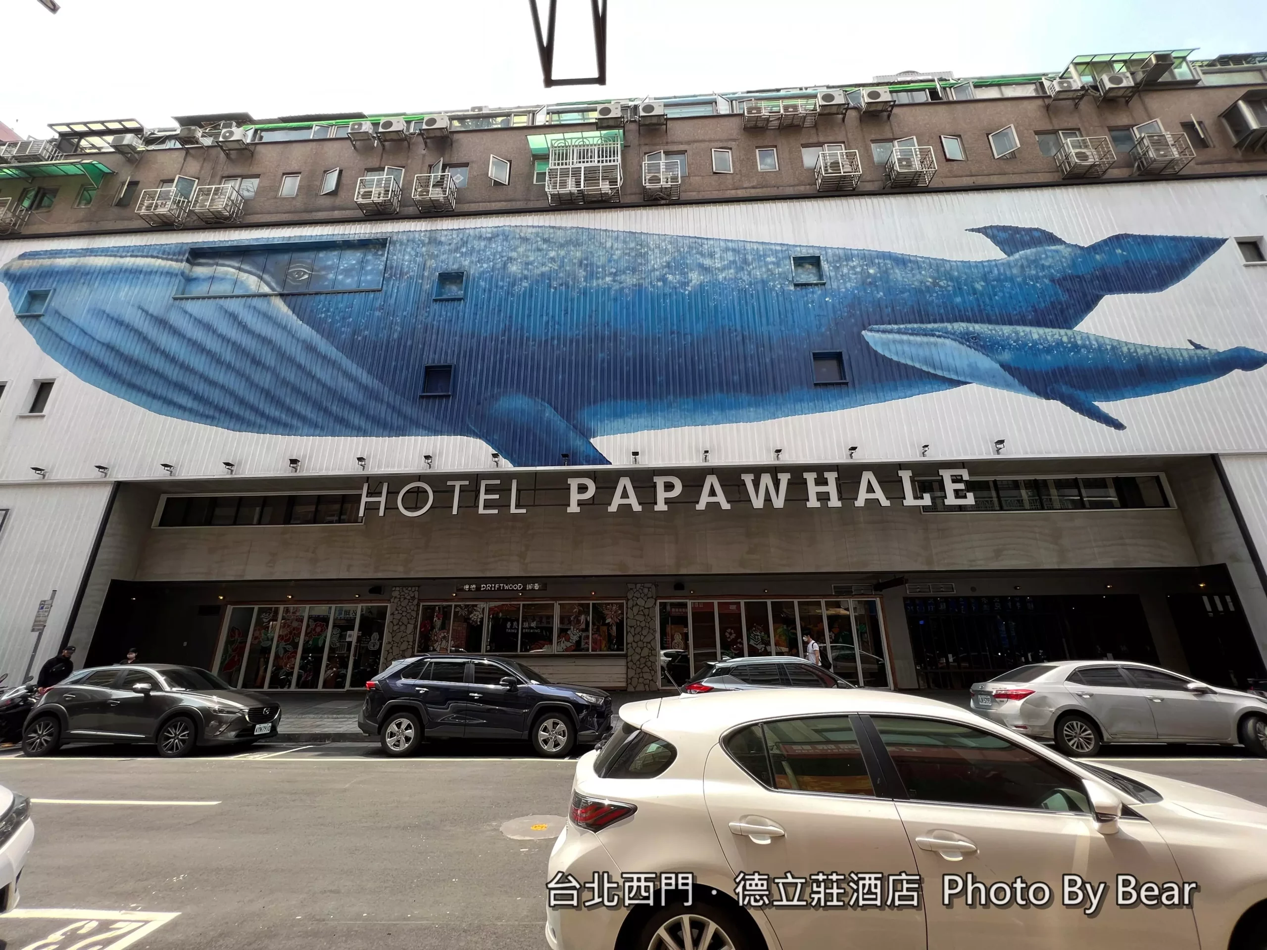 【台北】「Hotel PaPa Whale西門町酒店-超吸睛，有大鯨魚的輕工業風設計都會旅店（海霸王旗下飯店/德立莊酒店/近捷運站）