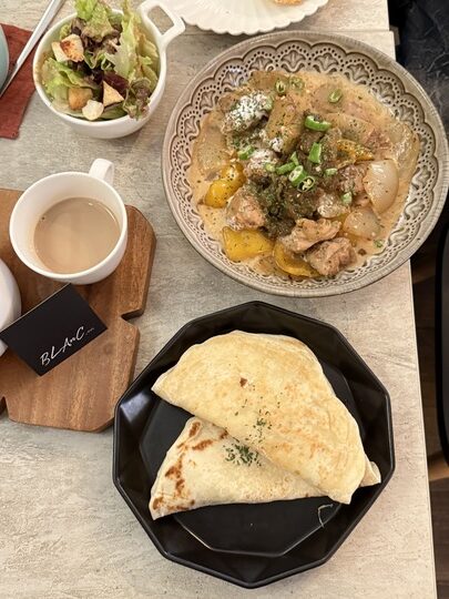 【台北】「BLAnC 中山．藏身巷弄二樓的特色歐式料理（排餐/燉飯/鐵鍋鬆餅/手作甜點/可訂位.包場/近中山捷運站）」